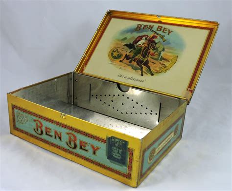 ben bey metal cigar box|Ben Bey Cigar Box .